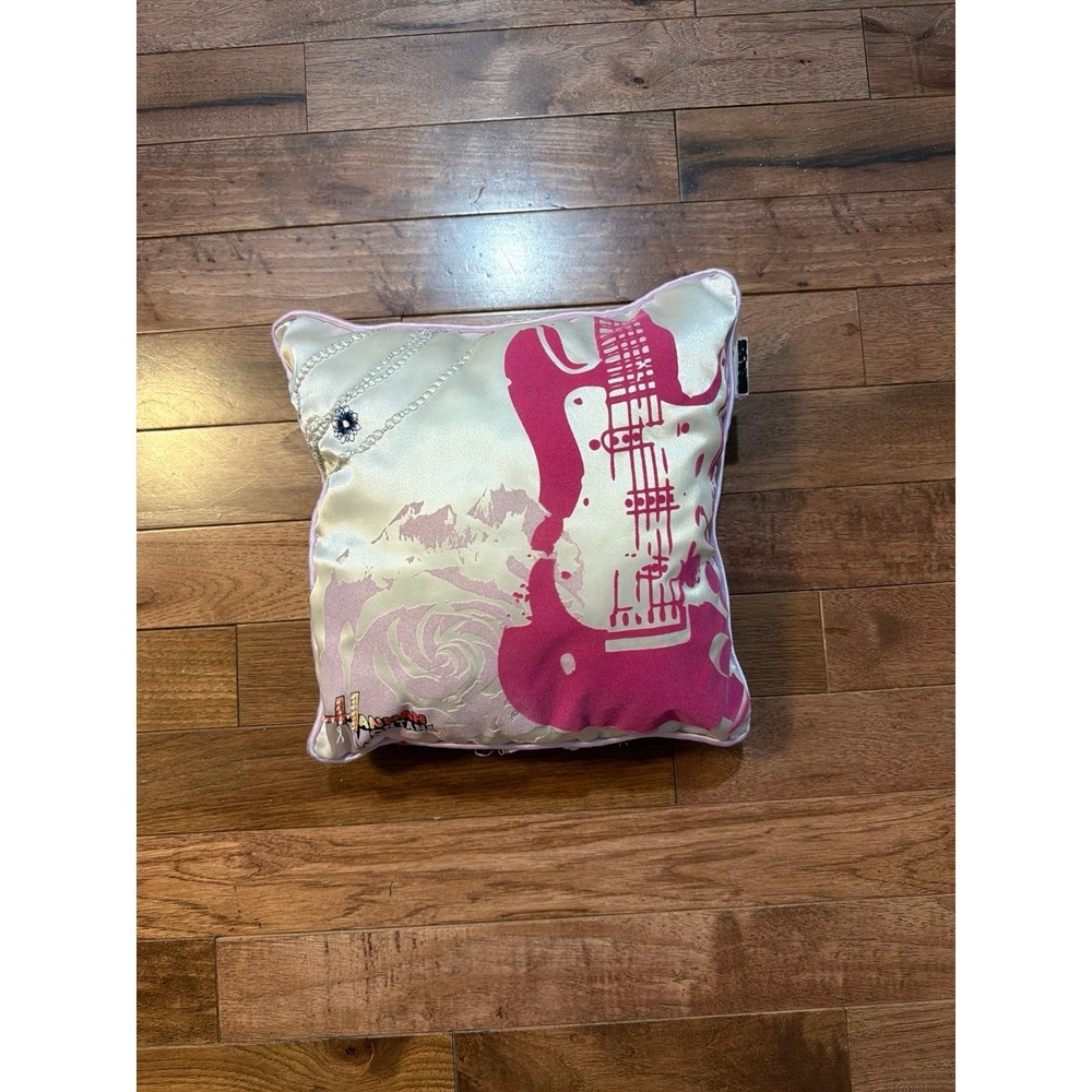 Hannah Montana Pink Gray Guitar Disney 14 x 14